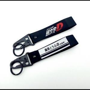 InitialD Anime Tofu Shop AE86 JDM style Keychain with metal keyring